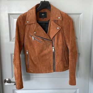 7 for All Mankind leather jacket size M